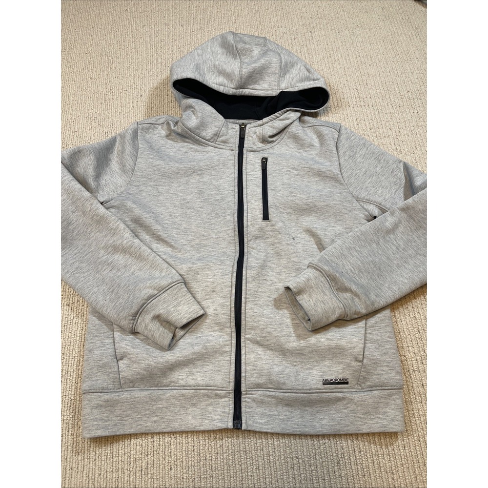 Abercrombie Kids 13/14 YPB Full Zip Hoodie Cozy Lined Heavyweight